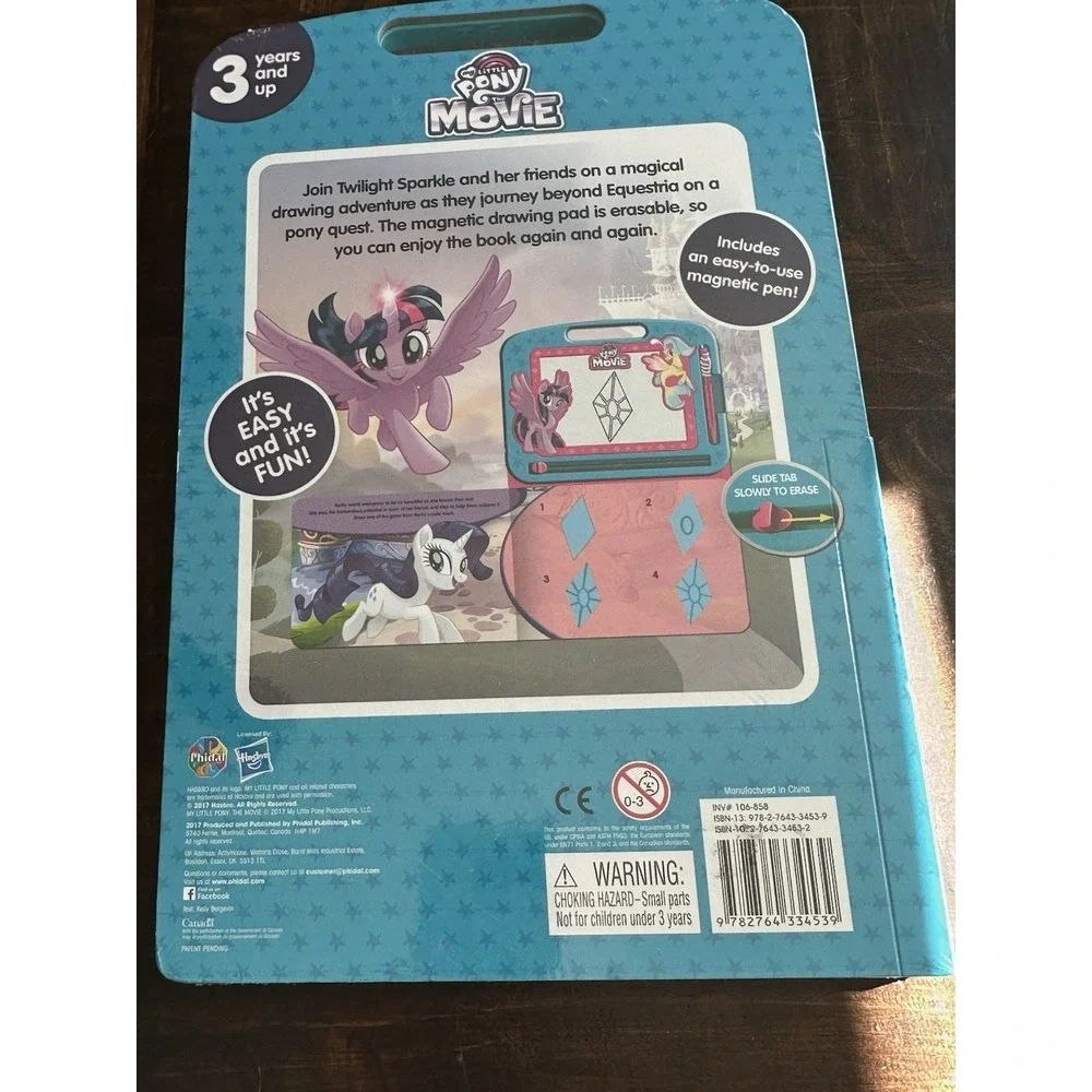 My Little Pony The Movie Learning Series Storybook Magnetic Drawing‎ Kit New